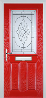 Marylebone Everglade composite door in Poppy Red