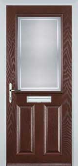 Marylebone Enville composite door in Darkwood