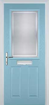 Marylebone Enville composite door in Duck Egg Blue