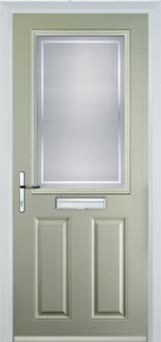 Marylebone Enville composite door in Pebble Grey