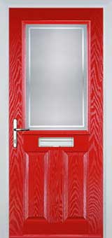 Marylebone Enville composite door in Poppy Red