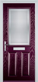 Marylebone Enville composite door in Purple Violet