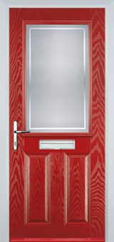 Marylebone Enville composite door in Red