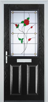 Marylebone Pelerine composite door in Black