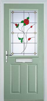 Marylebone Pelerine composite door in Chartwell Green