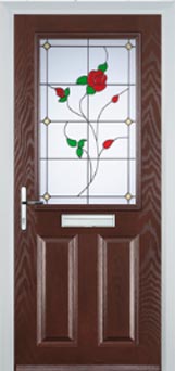 Marylebone Pelerine composite door in Darkwood