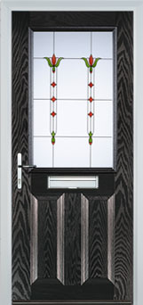 Marylebone Autumn Falls composite door in Black-Brown