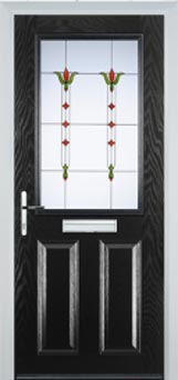 Marylebone Autumn Falls composite door in Black