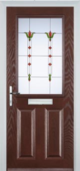 Marylebone Autumn Falls composite door in Darkwood