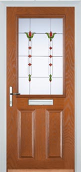 Marylebone Autumn Falls composite door in Oak