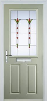 Marylebone Autumn Falls composite door in Pebble Grey