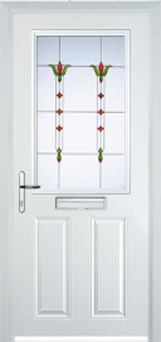 Marylebone Autumn Falls composite door in White