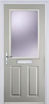 Marylebone Gold Lead composite door in Agate Grey