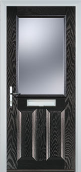 Marylebone Gold Lead composite door in Black-Brown