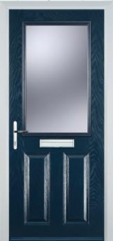 Marylebone Gold Lead composite door in Dark Blue