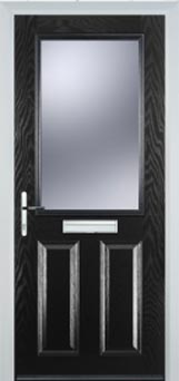 Marylebone Gold Lead composite door in Black
