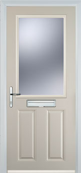 Marylebone Gold Lead composite door in Cream