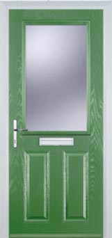 Marylebone Gold Lead composite door in Fern Green