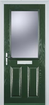 Marylebone Gold Lead composite door in Green