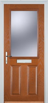 Marylebone Gold Lead composite door in Oak
