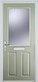 Marylebone Gold Lead composite door in Pebble Grey
