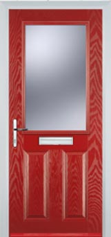 Marylebone Gold Lead composite door in Red
