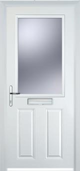 Marylebone Gold Lead composite door in White