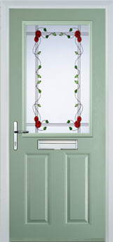 Marylebone Mayflower composite door in Chartwell Green