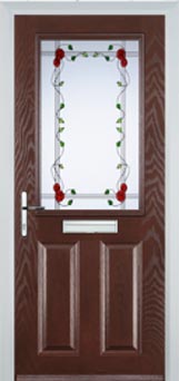 Marylebone Mayflower composite door in Darkwood