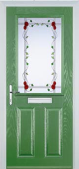 Marylebone Mayflower composite door in Fern Green