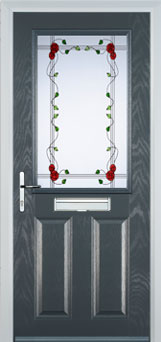 Marylebone Mayflower composite door in Anthracite Grey