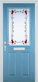 Marylebone Mayflower composite door in Pastel Blue