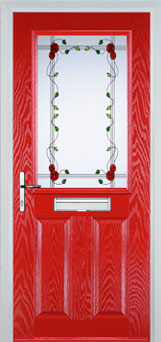 Marylebone Mayflower composite door in Poppy Red
