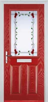 Marylebone Mayflower composite door in Red
