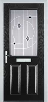 Marylebone Murano composite door in Black