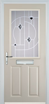 Marylebone Murano composite door in Cream