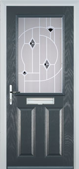 Marylebone Murano composite door in Anthracite Grey