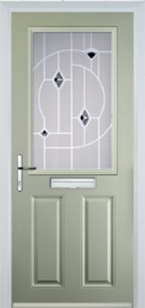 Marylebone Murano composite door in Pebble Grey