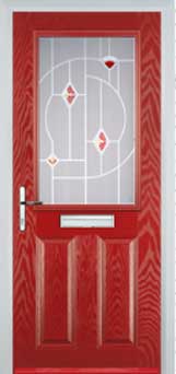 Marylebone Murano composite door in Red