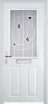 Marylebone Murano composite door in White