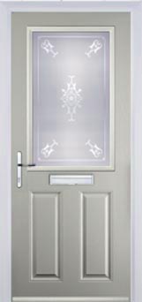 Marylebone Stippolyte composite door in Agate Grey