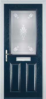 Marylebone Stippolyte composite door in Dark Blue