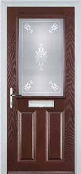 Marylebone Stippolyte composite door in Darkwood