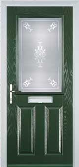 Marylebone Stippolyte composite door in Green
