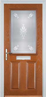 Marylebone Stippolyte composite door in Oak