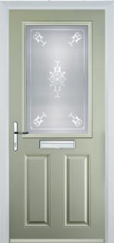 Marylebone Stippolyte composite door in Pebble Grey