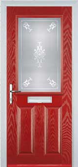 Marylebone Stippolyte composite door in Red
