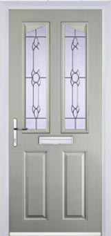 Richmond Cotswold composite door in Agate Grey