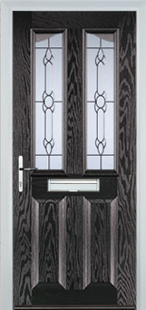 Richmond Cotswold composite door in Black-Brown