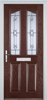 Richmond Cotswold composite door in Darkwood